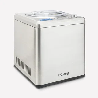 Professionelle Eismaschine HF340 - Elektrisch, 2L, 180W - Schnelle Zubereitung von Eis, Gelato, Sorbet, Frozen Joghurt & Milchshakes - Kühlfunktion -