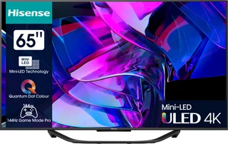 65U7KQ 65 Zoll (164 cm) Fernseher 4K Mini LED ULED HDR Smart TV, Quantum Dot, 144Hz (VRR), HDMI 2.1, Game Mode Pro, Dolby Vision IQ & Atmos