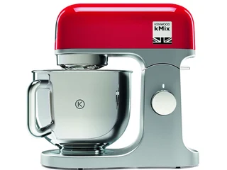 kMix KMX750RD Küchenmaschine, 5 l Edelstahl Schüssel, Safe-Use-Sicherheitssystem, Metallgehäuse, 1000 Watt, inkl. 3-Teiligem Patisserie-Set und