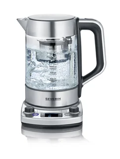 Tea Maker mit Auto-Liftfunktion, Wasserkocher mit Temperatureinstellung und Quick-Boil-Funktion, Glas Wasserkocher für bis zu 1,7 l Wasser oder 1 l