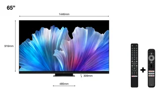 65C935 65 Zoll 164cm QLED Mini-LED Fernseher, 4K UHD, Google TV, HDR Extreme, 2500nits, 144Hz VRR, 120Hz Motion Clarity, Dolby Vision & Atmos, 2.1.2