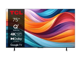 75T7B 75-Zoll QLED Pro Fernseher, 4K Ultra HD, HDR Pro, Smart TV Unterstützt von Google TV (Dolby & Atmos, Motion Clarity, Freihändige