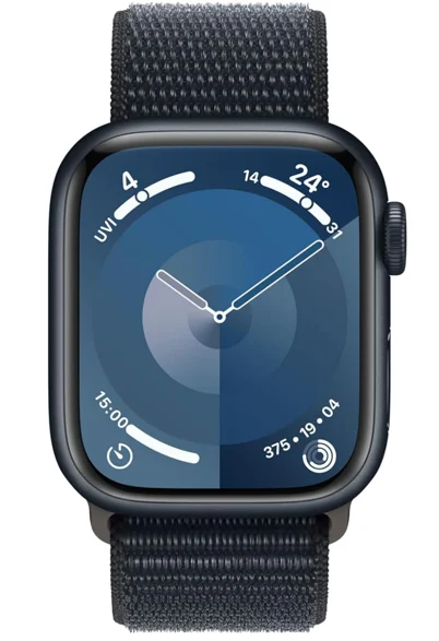 Apple Watch Series 9 in blau von vorne